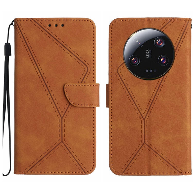 Stitching Embossed Leather Phone Case