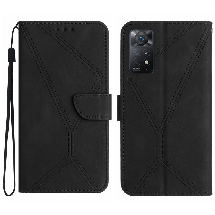 Étui en cuir gaufré avec coutures apparentes pour Xiaomi Redmi A1+ / A2+, Xiaomi 13 Ultra, Xiaomi Redmi Note 12 4G, Xiaomi Redmi A1 / A2, Xiaomi Redmi 11A