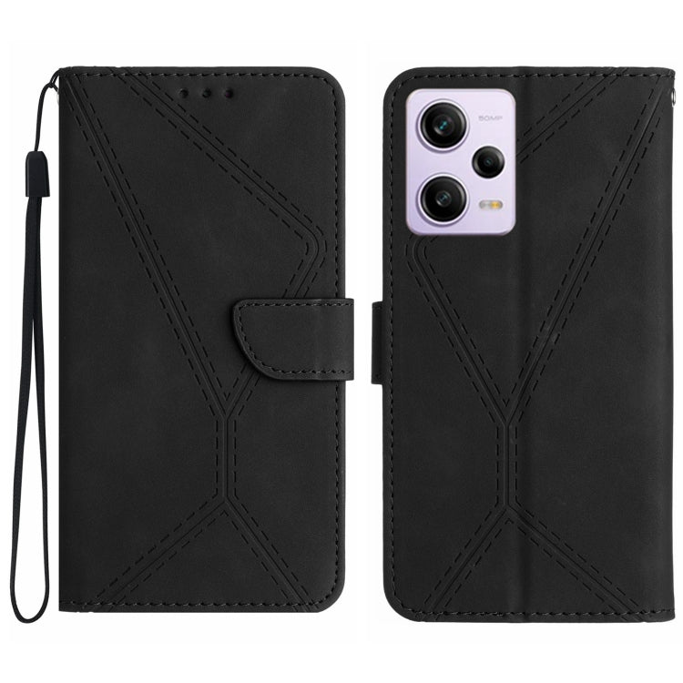 Stitching Embossed Leather Phone Case