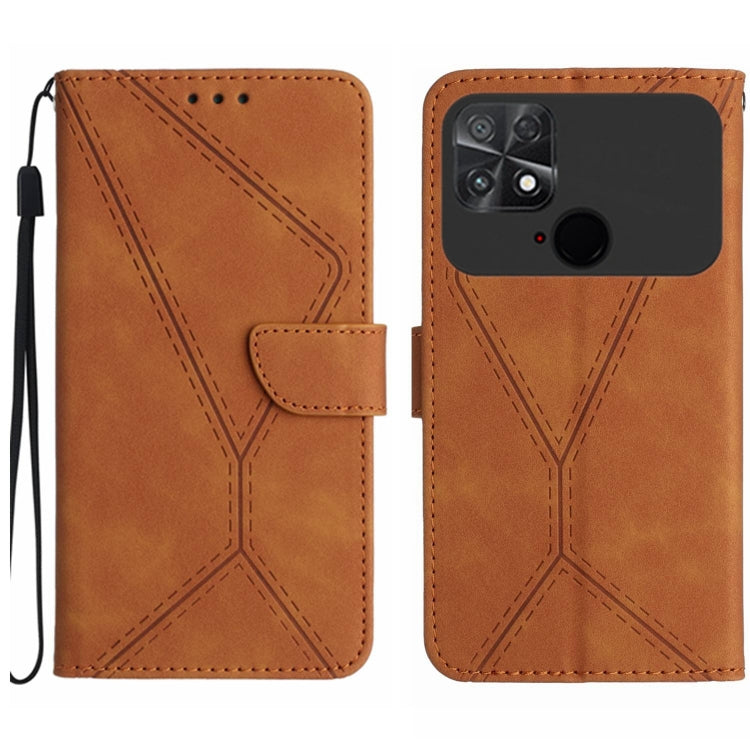 Stitching Embossed Leather Phone Case