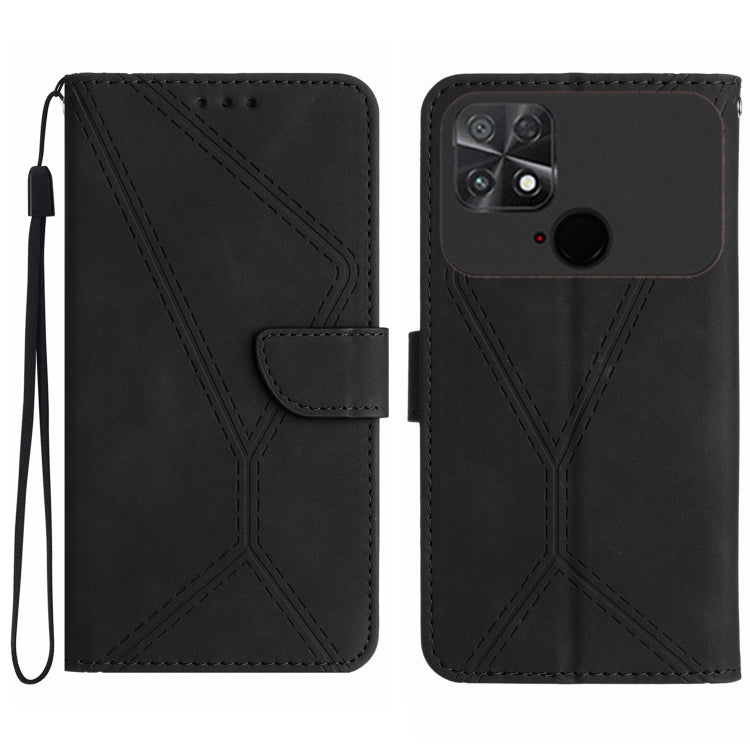 Stitching Embossed Leather Phone Case
