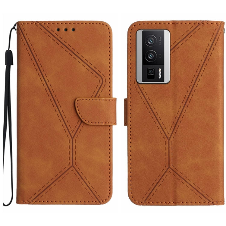 Stitching Embossed Leather Phone Case