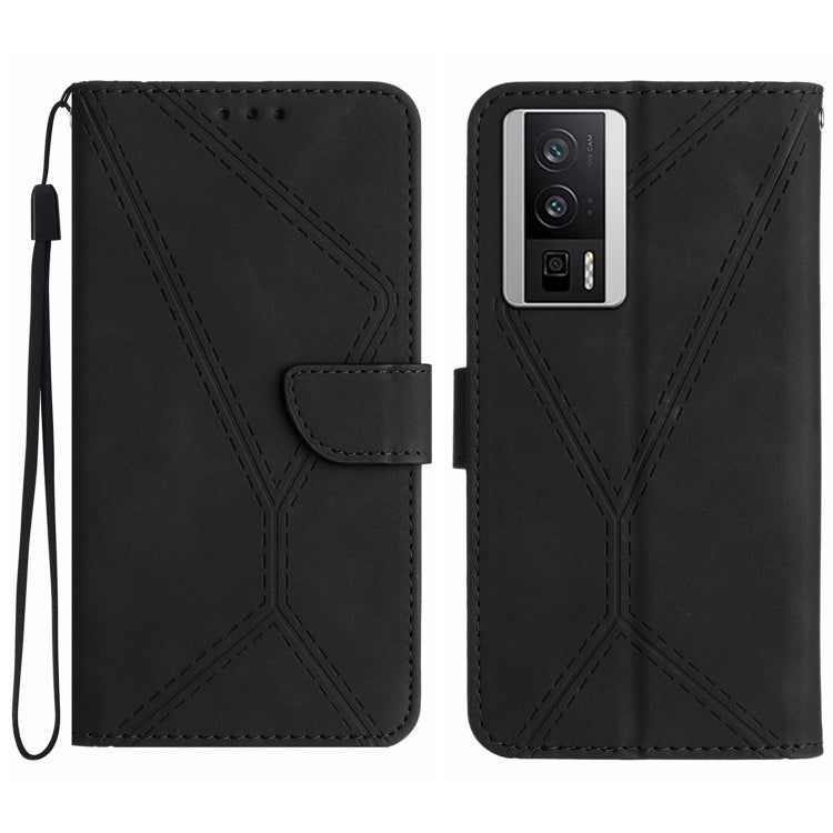 Stitching Embossed Leather Phone Case