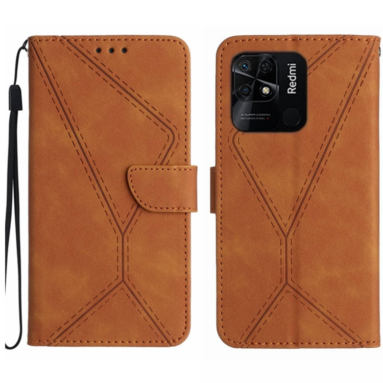 Stitching Embossed Leather Phone Case