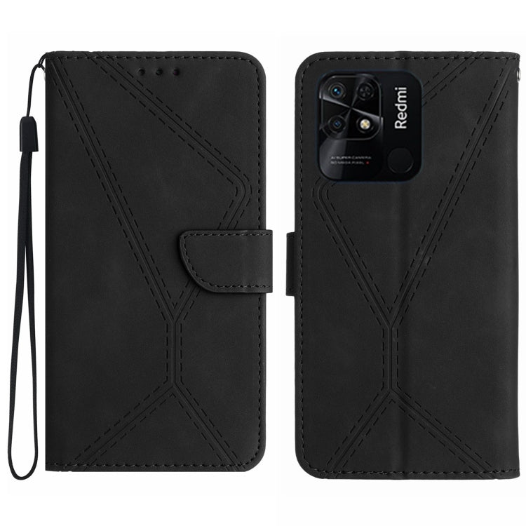 Stitching Embossed Leather Phone Case