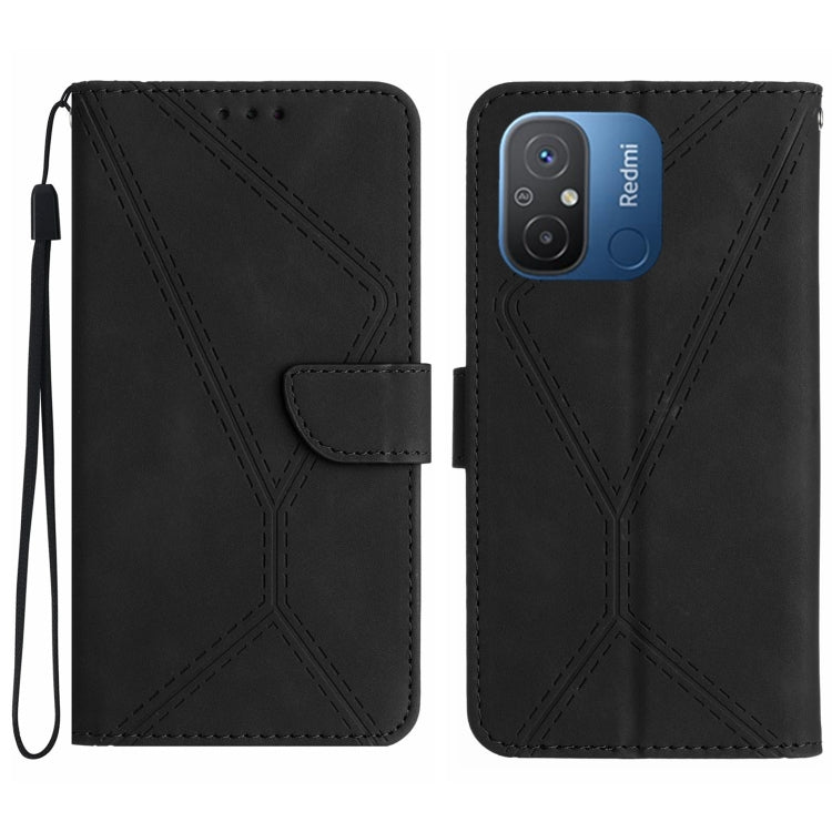 Stitching Embossed Leather Phone Case