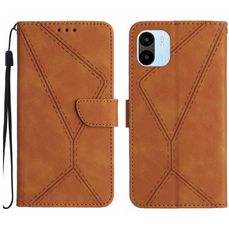 Stitching Embossed Leather Phone Case
