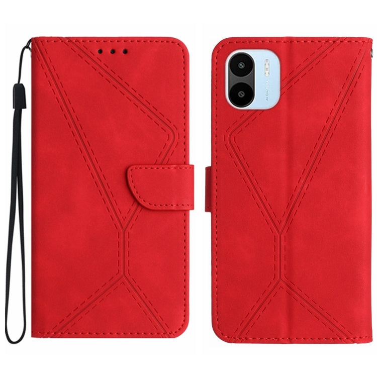 Étui en cuir gaufré avec coutures apparentes pour Xiaomi Redmi A1+ / A2+, Xiaomi 13 Ultra, Xiaomi Redmi Note 12 4G, Xiaomi Redmi A1 / A2, Xiaomi Redmi 11A