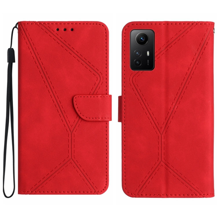 Étui en cuir gaufré avec coutures apparentes pour Xiaomi Redmi A1+ / A2+, Xiaomi 13 Ultra, Xiaomi Redmi Note 12 4G, Xiaomi Redmi A1 / A2, Xiaomi Redmi 11A