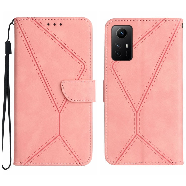 Étui en cuir gaufré avec coutures apparentes pour Xiaomi Redmi A1+ / A2+, Xiaomi 13 Ultra, Xiaomi Redmi Note 12 4G, Xiaomi Redmi A1 / A2, Xiaomi Redmi 11A