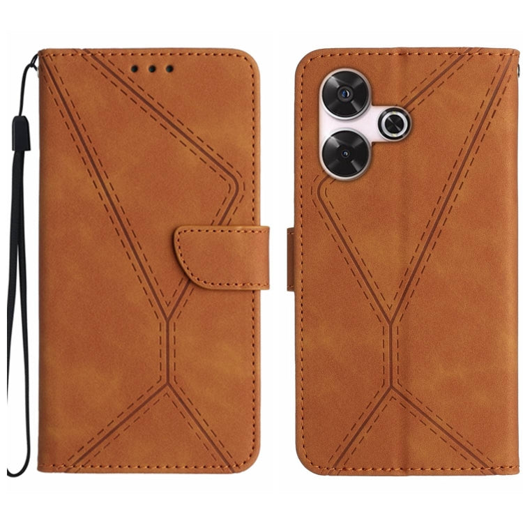 Stitching Embossed Leather Phone Case