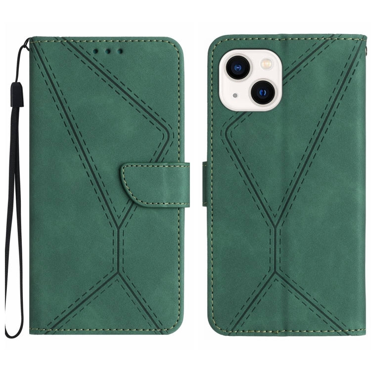 Stitching Embossed Leather Phone Case
