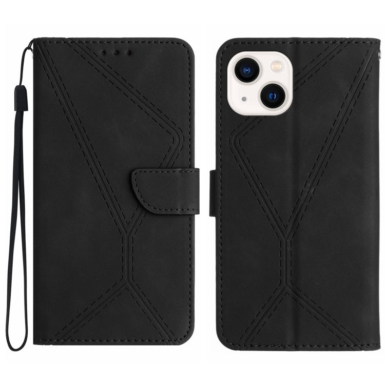Stitching Embossed Leather Phone Case