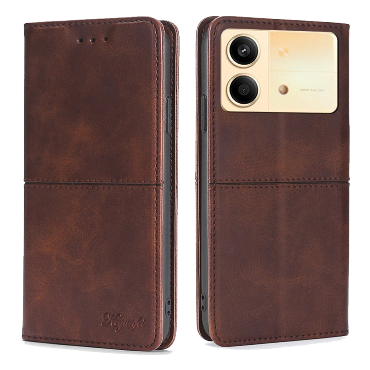 Cow Texture Magnetic Leather Phone Case