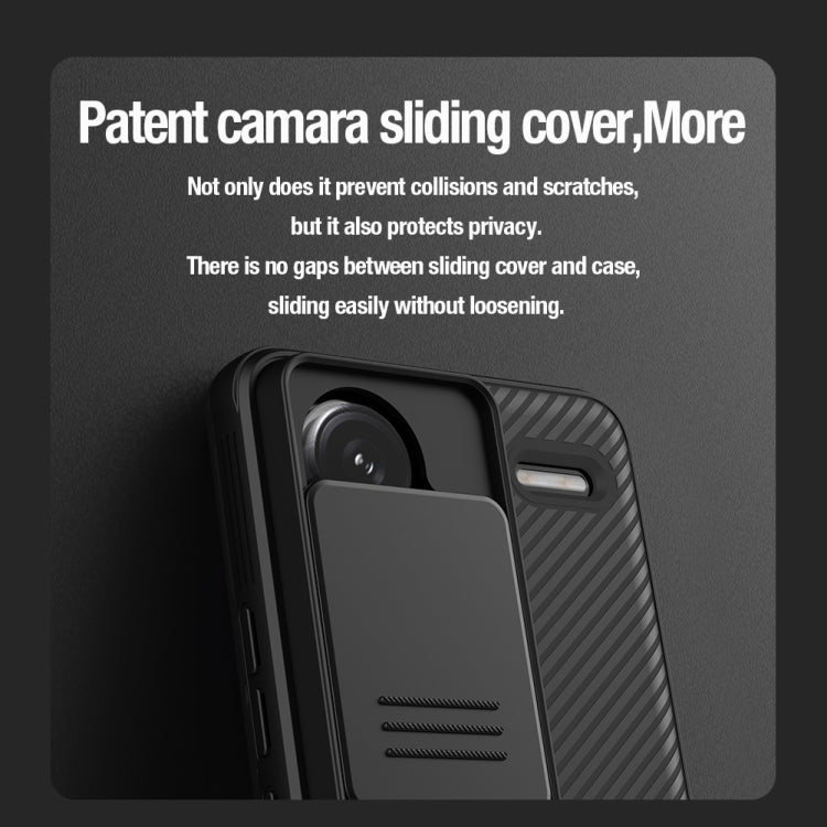 Coque PC NILLKIN CamShield Pro pour Xiaomi Redmi Turbo 3, Xiaomi Redmi Note 13 Pro+ 5G, Xiaomi Redmi Note 13 Pro 5G, Xiaomi Redmi K60 Ultra, Xiaomi Redmi K70 / K70 Pro, Xiaomi Redmi Note 12 Turbo / Poco F5
