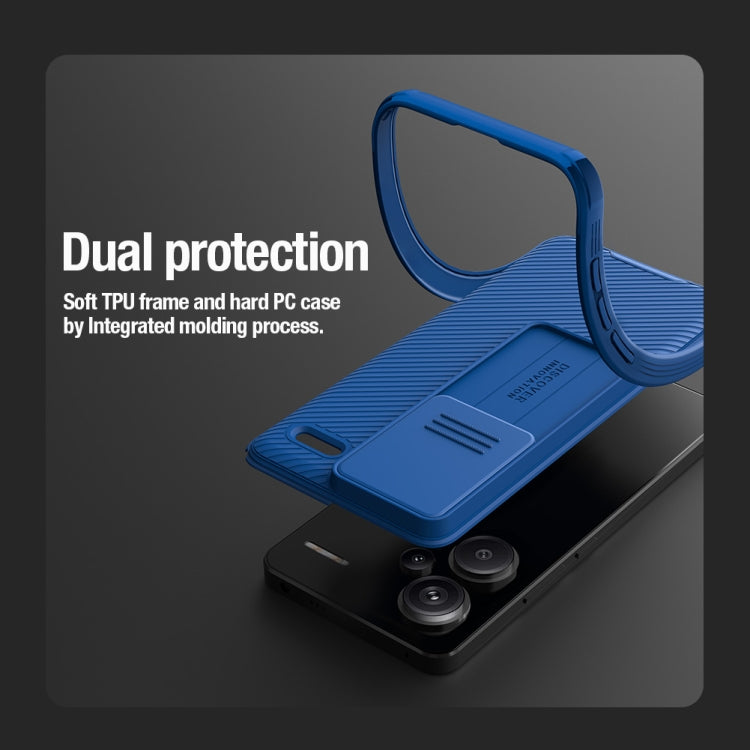 Coque PC NILLKIN CamShield Pro pour Xiaomi Redmi Turbo 3, Xiaomi Redmi Note 13 Pro+ 5G, Xiaomi Redmi Note 13 Pro 5G, Xiaomi Redmi K60 Ultra, Xiaomi Redmi K70 / K70 Pro, Xiaomi Redmi Note 12 Turbo / Poco F5