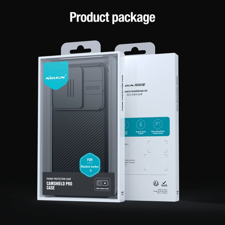 NILLKIN CamShield Pro PC Phone Case, For Xiaomi Redmi Turbo 3, For Xiaomi Redmi Note 13 Pro+ 5G, For Xiaomi Redmi Note 13 Pro 5G, For Xiaomi Redmi K70 / K70 Pro