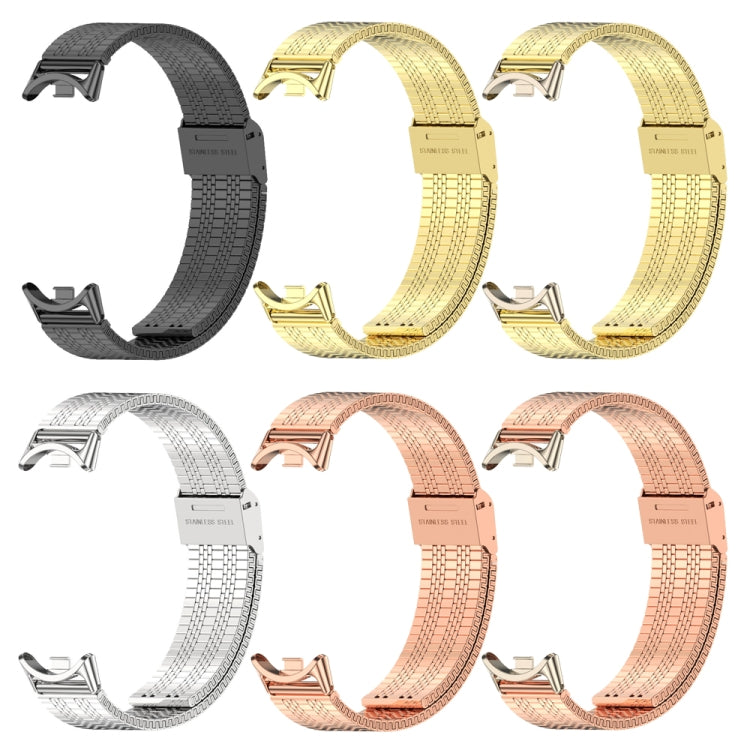 Mijobs Stainless Steel Metal Watch Band, For Xiaomi Smart Band 10 / 9 / 8