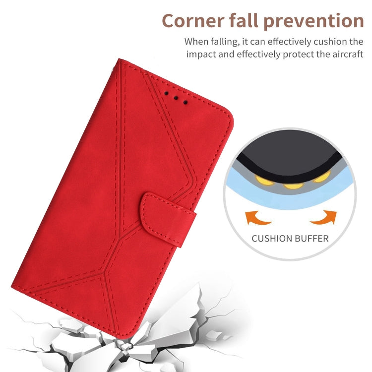Étui en cuir gaufré avec coutures apparentes, pour Samsung Galaxy S23 5G, pour Samsung Galaxy S23 Ultra 5G, pour Samsung Galaxy S22 5G, pour Samsung Galaxy S22+ 5G, pour Samsung Galaxy S22 Ultra 5G