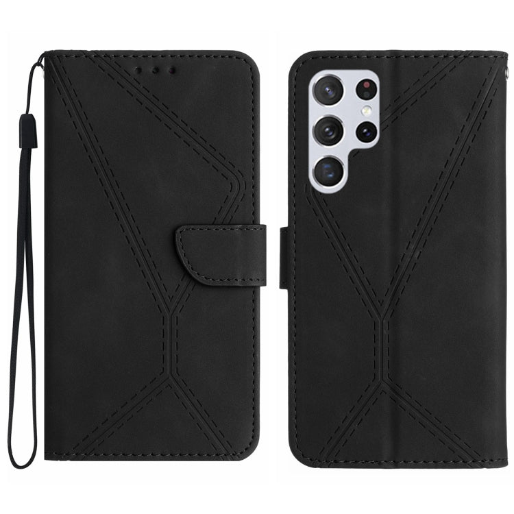 Stitching Embossed Leather Phone Case