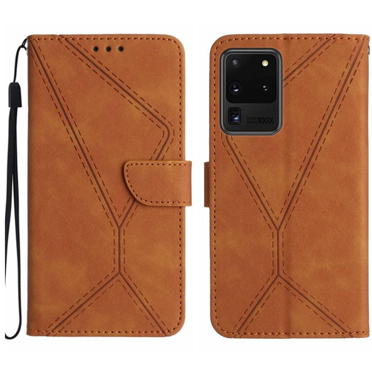 Stitching Embossed Leather Phone Case