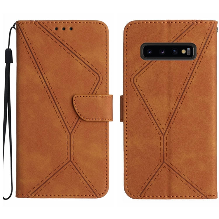 Stitching Embossed Leather Phone Case