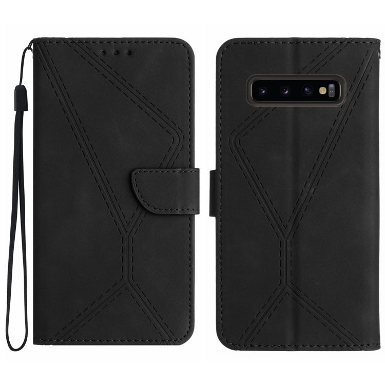 Stitching Embossed Leather Phone Case