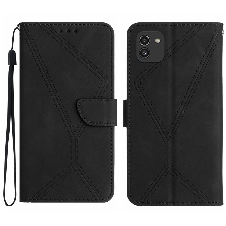 Stitching Embossed Leather Phone Case