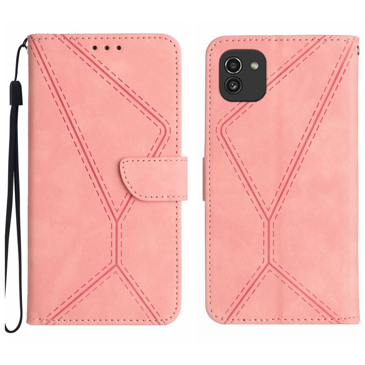Stitching Embossed Leather Phone Case