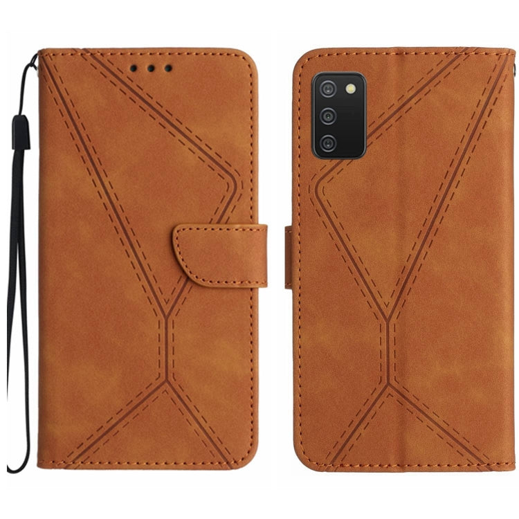 Stitching Embossed Leather Phone Case