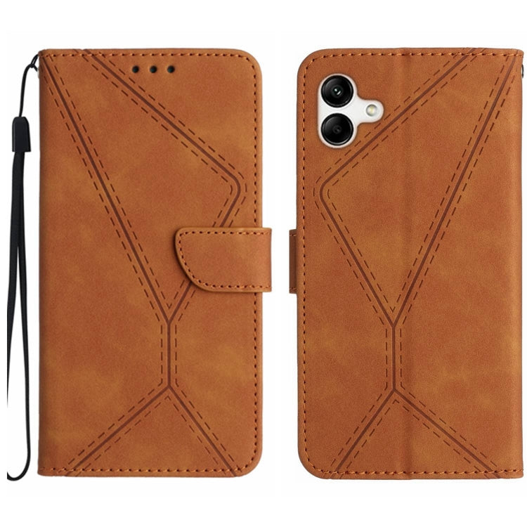 Stitching Embossed Leather Phone Case