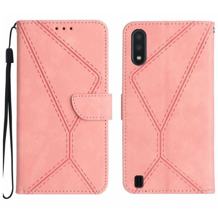 Stitching Embossed Leather Phone Case