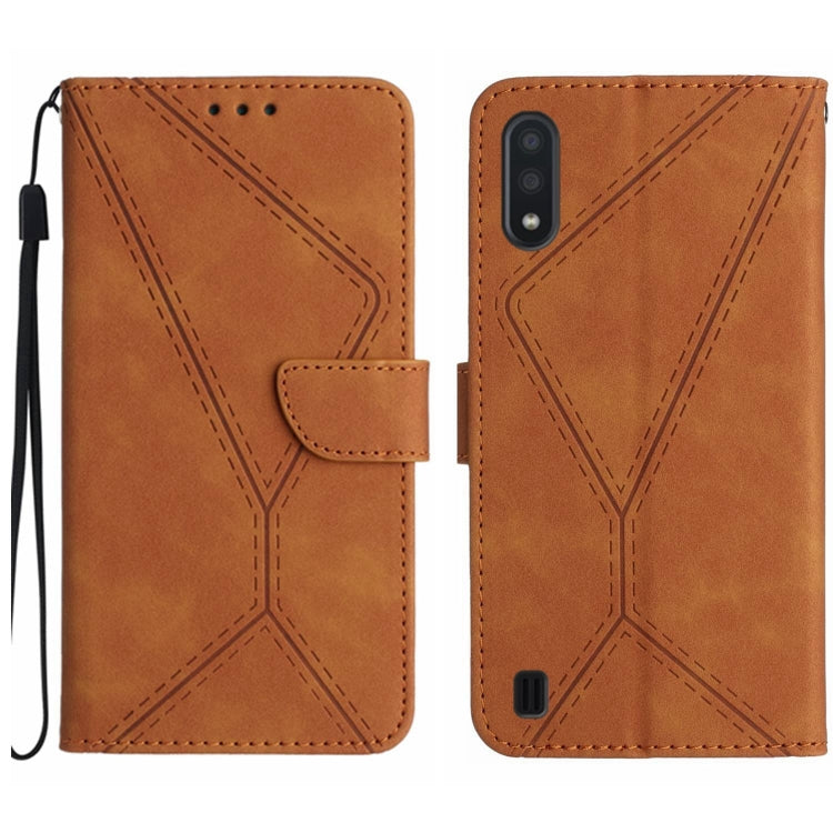 Stitching Embossed Leather Phone Case