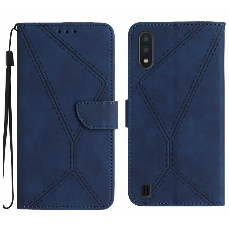 Stitching Embossed Leather Phone Case