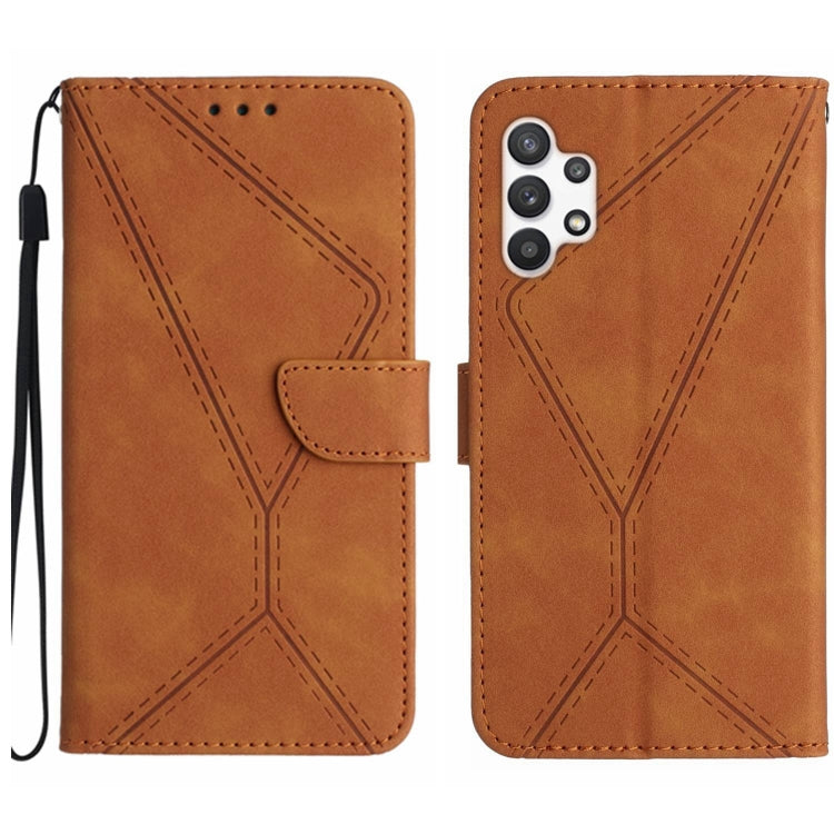 Stitching Embossed Leather Phone Case