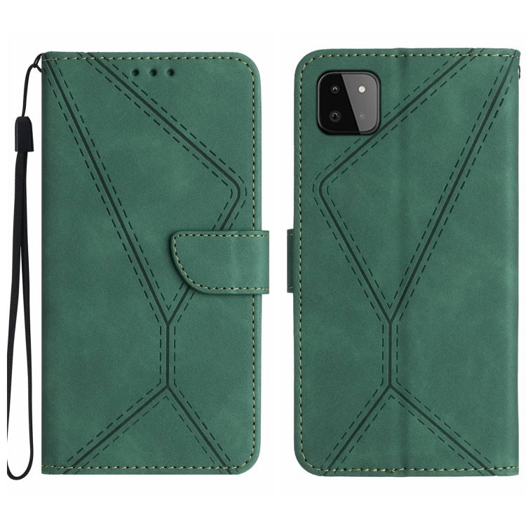 Stitching Embossed Leather Phone Case