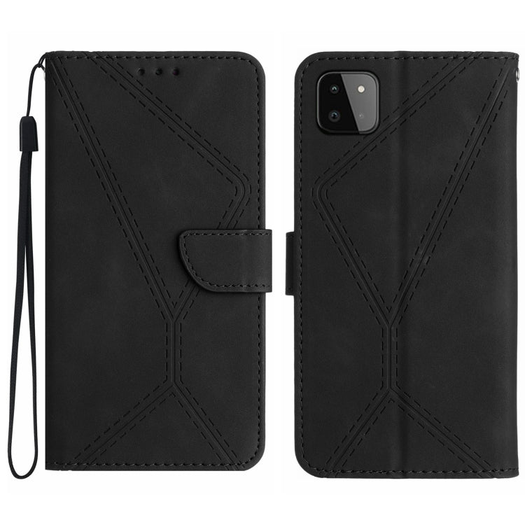 Stitching Embossed Leather Phone Case