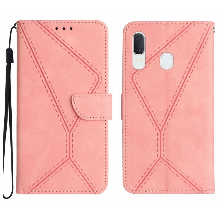 Stitching Embossed Leather Phone Case