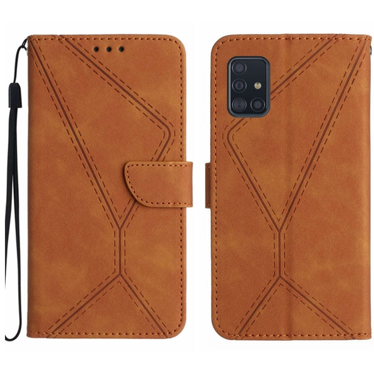 Stitching Embossed Leather Phone Case