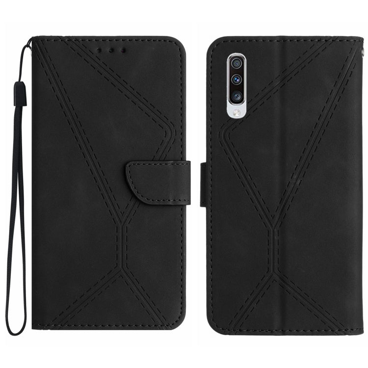 Stitching Embossed Leather Phone Case