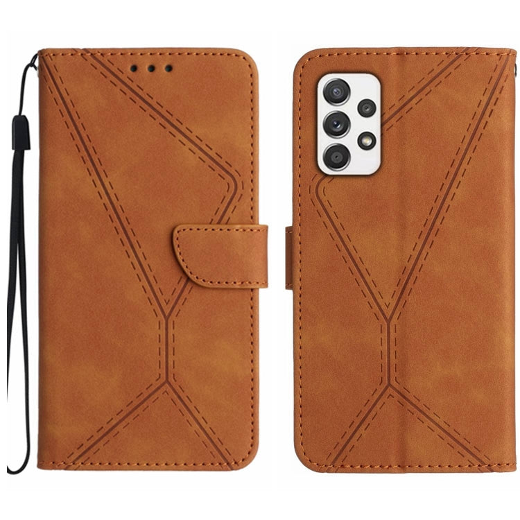 Stitching Embossed Leather Phone Case
