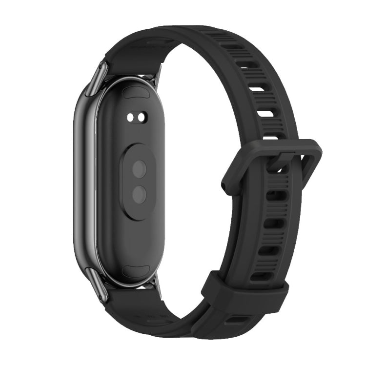 Bracelet de montre en silicone respirant à trou plat Mijobs, pour Xiaomi Mi Band 8/9/9 NFC