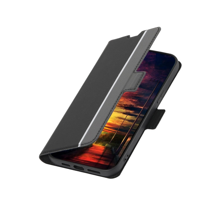 Twill Texture Side Button Leather Phone Case, For Xiaomi Redmi Note 12 Turbo