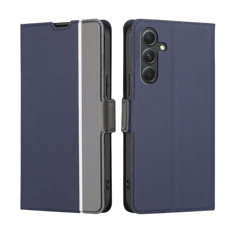 Twill Texture Side Button Leather Phone Case, For Samsung Galaxy A54 5G