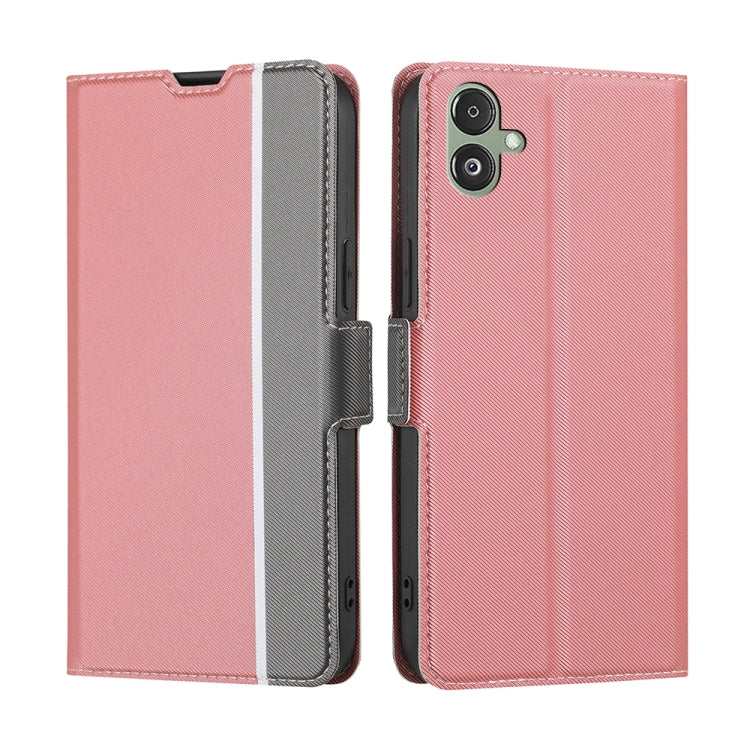 Twill Texture Side Button Leather Phone Case, For Samsung Galaxy M55 5G, For Samsung Galaxy M15 5G, For Samsung Galaxy S24+ 5G, For Samsung Galaxy S24 5G, For Samsung Galaxy M34 5G / F34 5G, For Samsung Galaxy M54 5G, For Samsung Galaxy F14 5G���������...