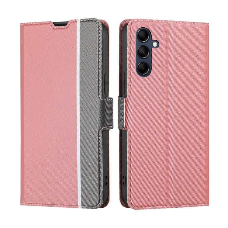 Twill Texture Side Button Leather Phone Case, For Samsung Galaxy M55 5G, For Samsung Galaxy M15 5G, For Samsung Galaxy S24+ 5G, For Samsung Galaxy S24 5G, For Samsung Galaxy M34 5G / F34 5G, For Samsung Galaxy M54 5G, For Samsung Galaxy F14 5G���������...