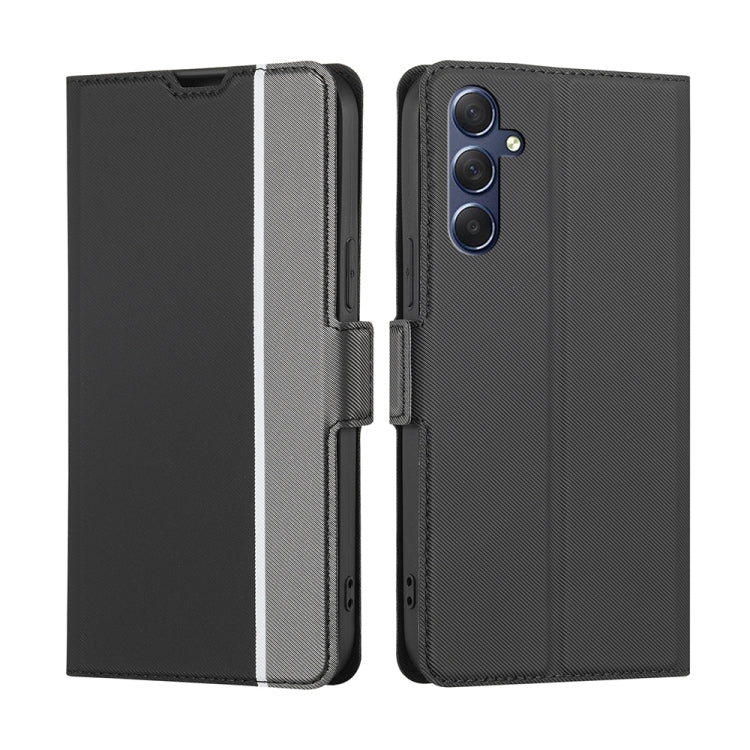 Twill Texture Side Button Leather Phone Case