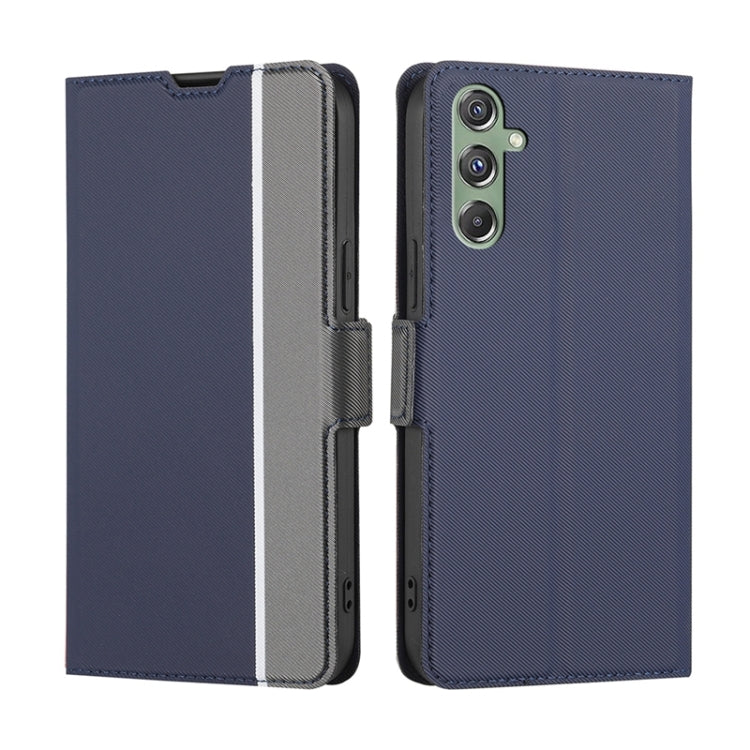 Twill Texture Side Button Leather Phone Case