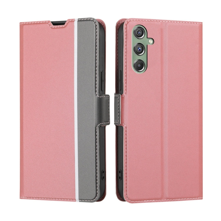 Twill Texture Side Button Leather Phone Case, For Samsung Galaxy M55 5G, For Samsung Galaxy M15 5G, For Samsung Galaxy S24+ 5G, For Samsung Galaxy S24 5G, For Samsung Galaxy M34 5G / F34 5G, For Samsung Galaxy M54 5G, For Samsung Galaxy F14 5G���������...