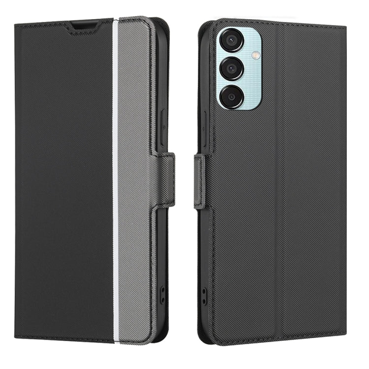 Twill Texture Side Button Leather Phone Case